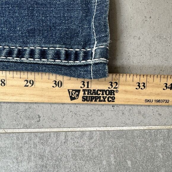 True Religion Women’s Becky Big T Jeans Bootcut Embroidered Stitch Size 27 USA - Picture 11 of 14